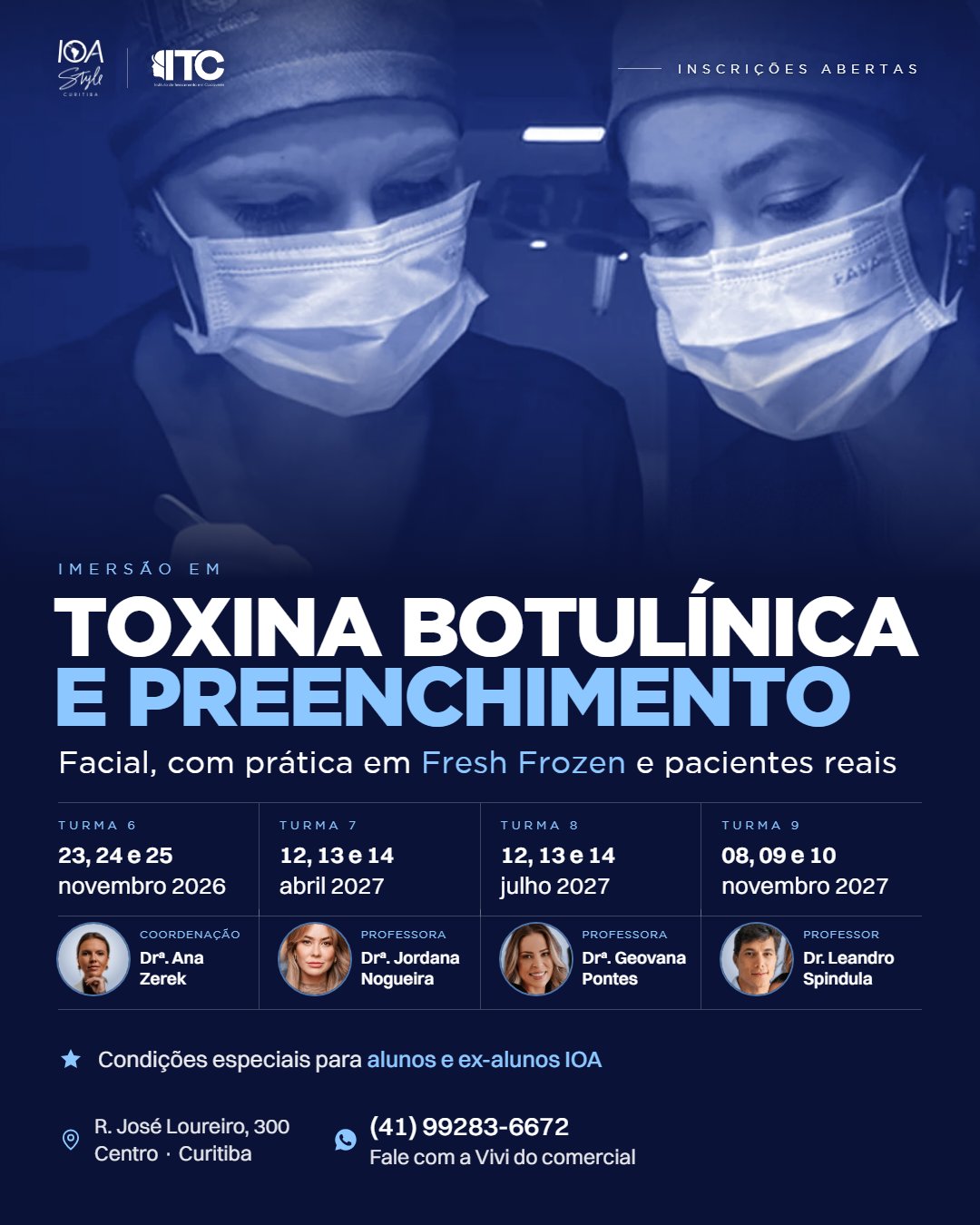 Imersão em Toxina Botulínica e Preenchimento Facial